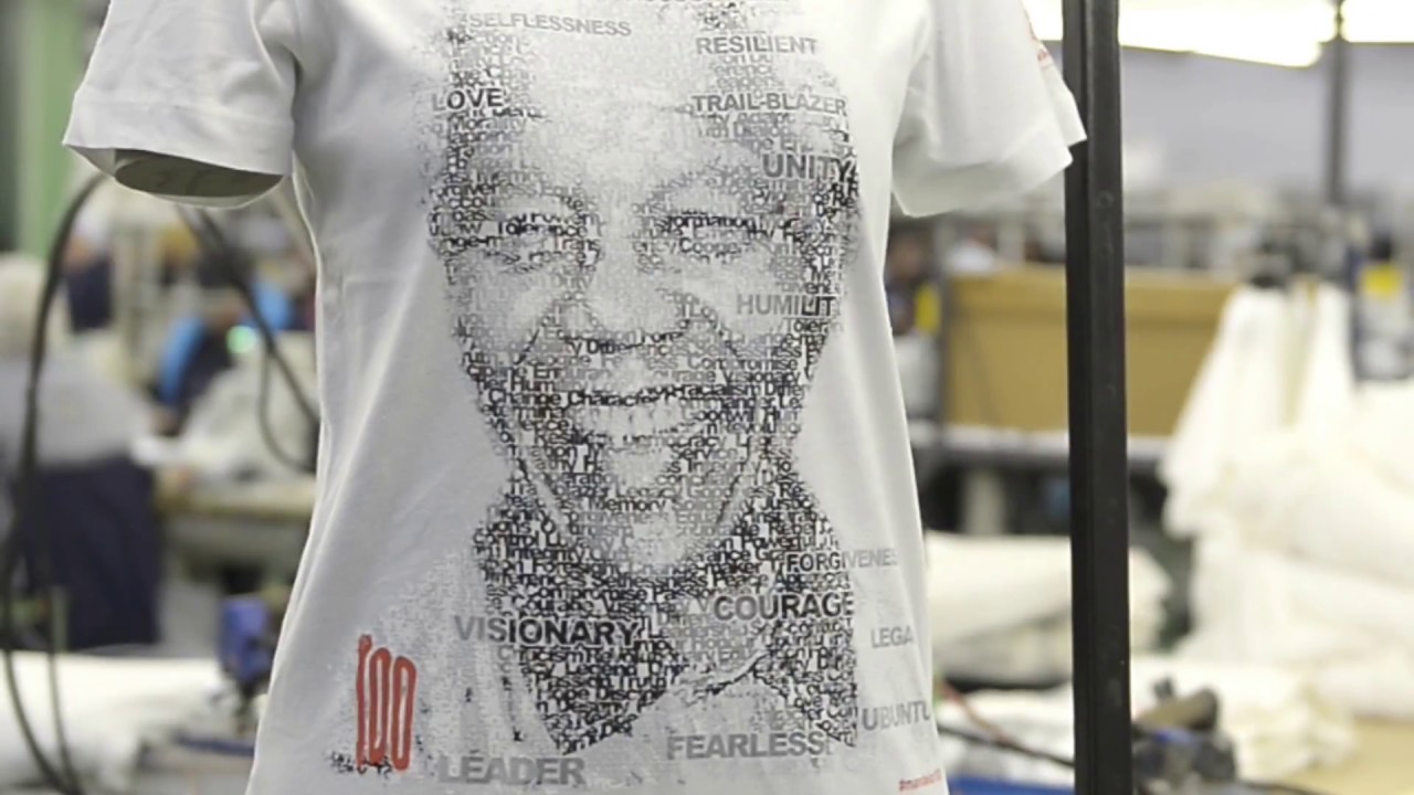 Official Nelson Mandela Centenary T-shirt.