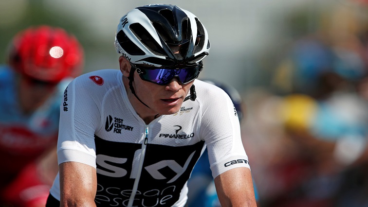 Team Sky rider Chris Froome of Britain in action.