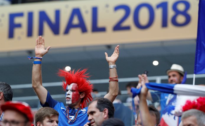 France fan before the match.