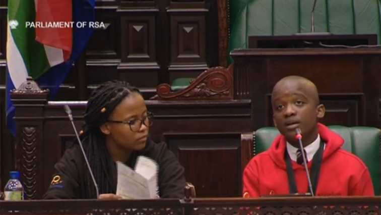 The Youth Parliament is an annual event aimed at encouraging debate among young South Africans.