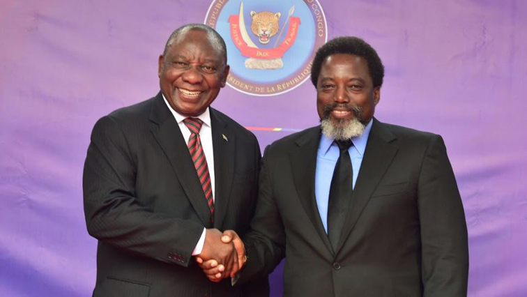 Presidents Ramaphosa and Kabila discussed "the evolution of the political, electoral and security situations in the DRC".