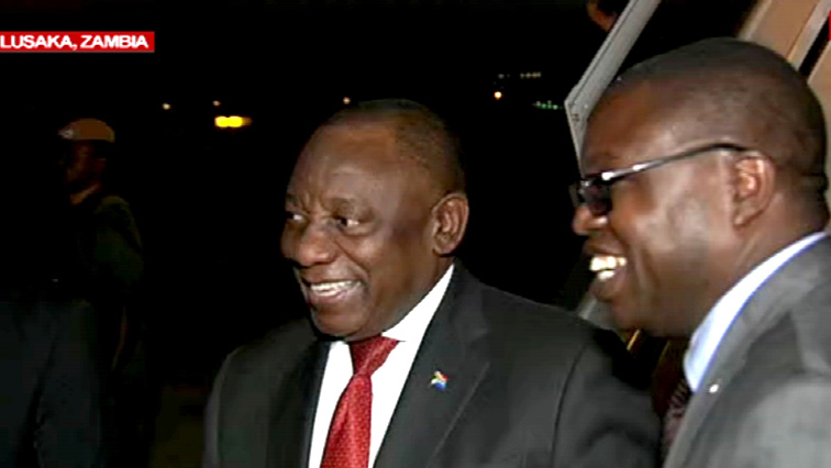 President Ramaphosa's visit to Zambia comes amid political tensions in Zimbabwe.