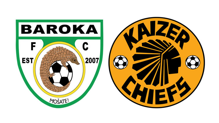 Baroka FC and Kaizer Chiefs logos.