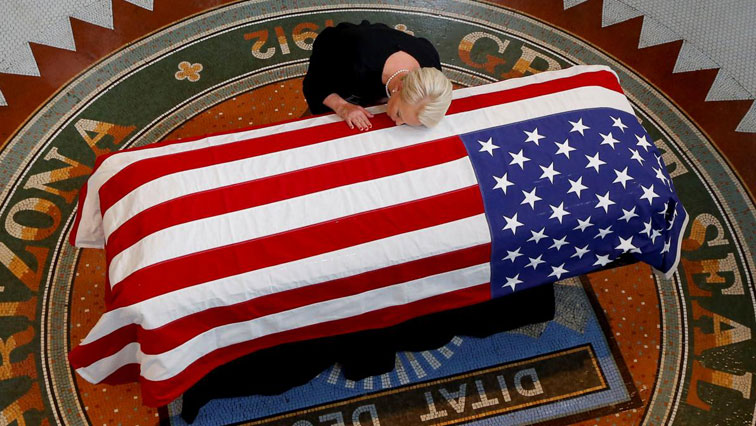 John McCain casket