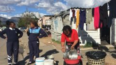 Residents of Thembani Square demand proper sanitation, access to water, skills development and jobs.