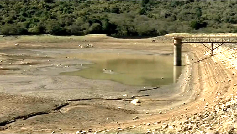A near empty dam