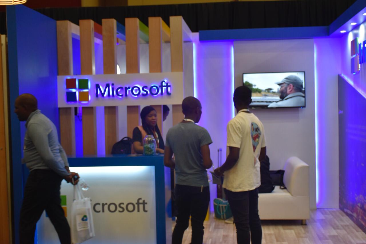 The Microsoft stand at the ITU conference has been a hive of activity.