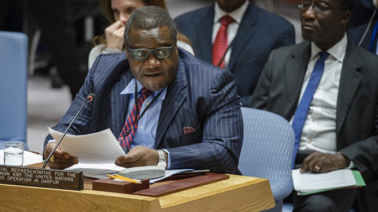 The special representative of the United Nations and African Union in Darfur, Jeremiah Kingsley Mamabolo.
