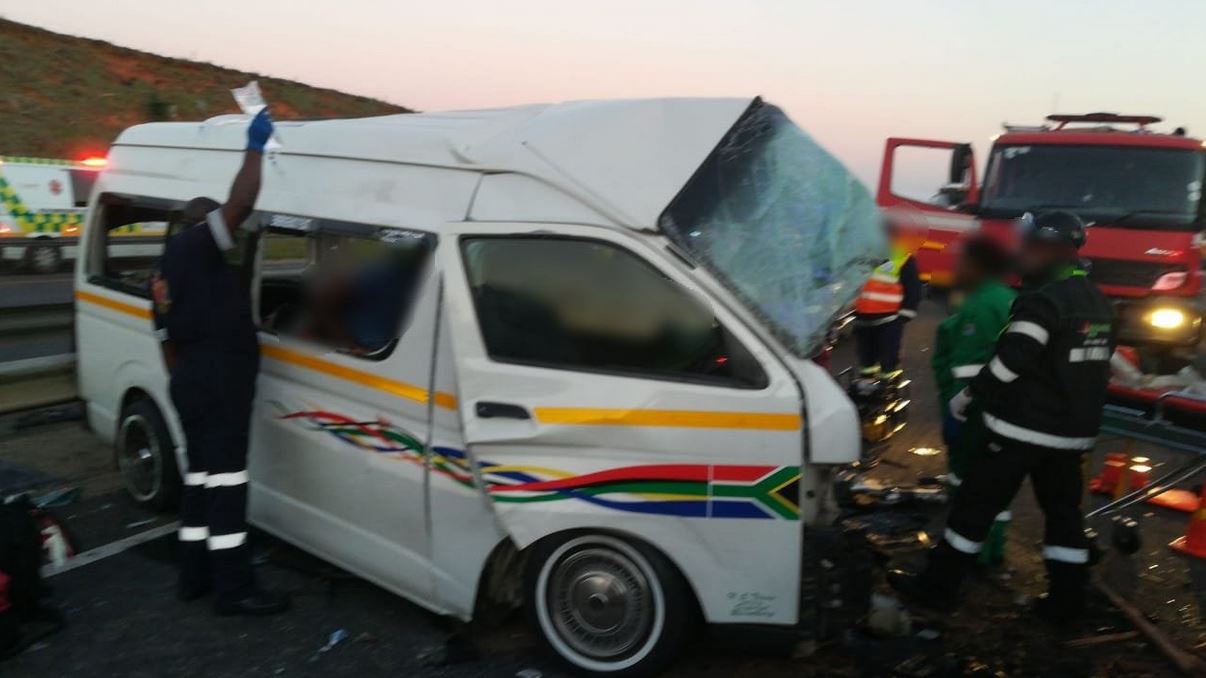 Road Traffic Inspectorate spokesperson said one person died and 13 others were seriously injured, when a truck travelling towards Johannesburg, lost control at Mount West and veered across the centre median.