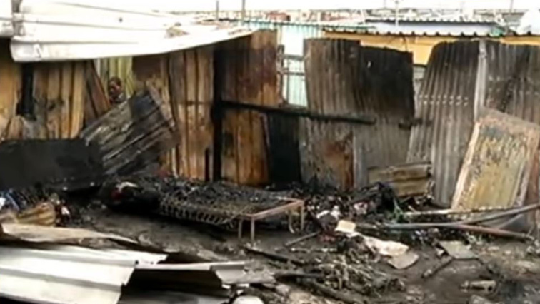 File photo: 30 shacks were destroyed in the fire