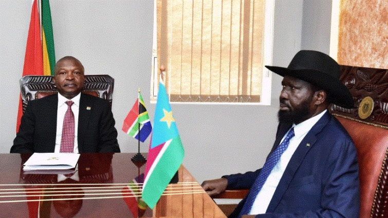 Deputy President David Mabuza and Special Envoy to South Sudan holds talks with the President of the Republic of South Sudan, His Excellency, Salva Kiir Mayardit.