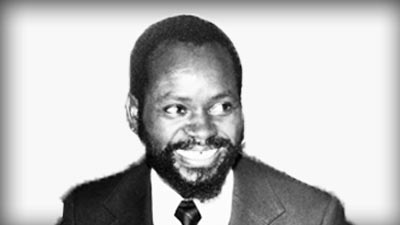 Black and white image of Samora Machel