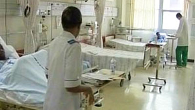 Medical staff in a ward