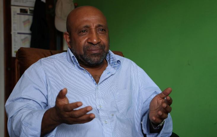 Berhanu Nega, an exiled Ethiopian Ginbot 7 rebel leader speaks during a Reuters interview at his office in Addis Ababa, Ethiopia.