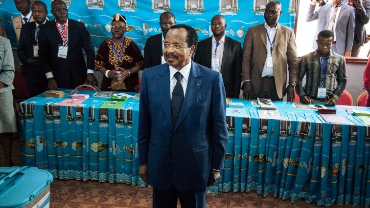 Cameroon's 85-year-old President Paul Biya   sworn in for a seventh term in office.