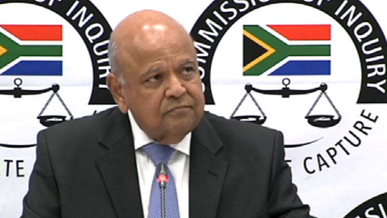 Minister Gordhan is currently giving evidence at the State Capture Inquiry.