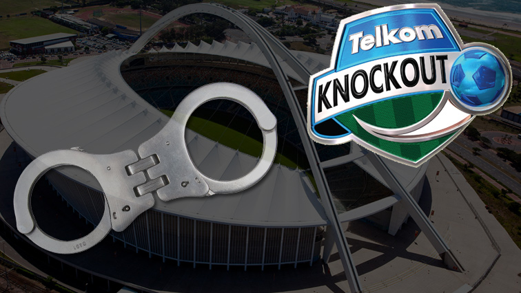 The arrests were made during the Telkom Cup semi-final.
