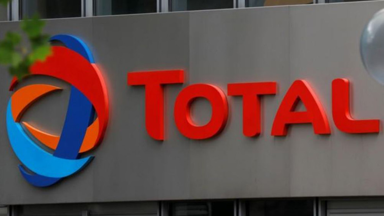 Total logo on a building