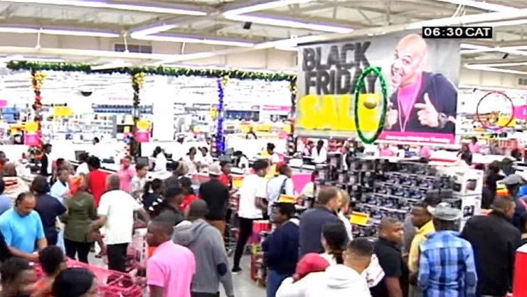 Store packed with shoppers