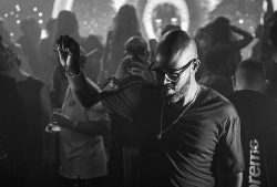 Black Coffee playing a set at a music festival.