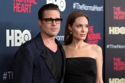 Actors Brad Pitt and Angelina Jolie attend the premiere of "The Normal Heart" in New York.