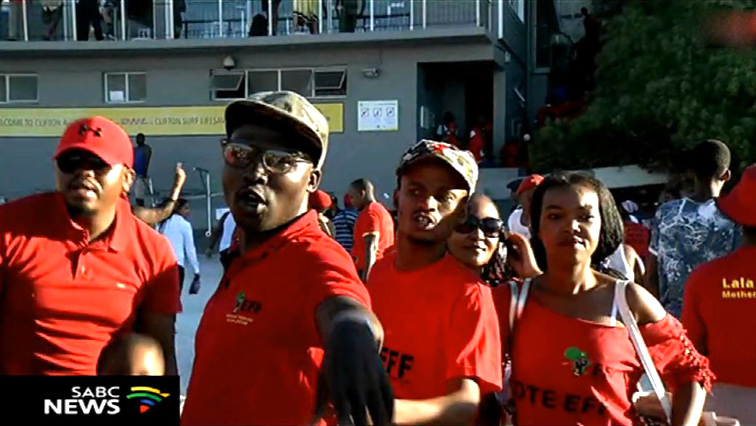 EFF members at the Clifton Fourth Beach.