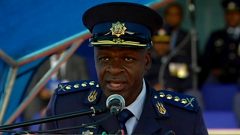 General Khehla Sitole speaks at graduation ceremony.