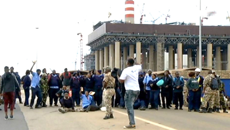 The security officers want power utility Eskom to intervene.