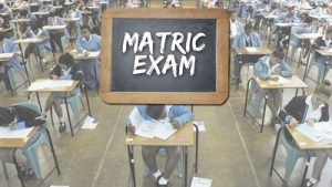 Matric learners writing exams