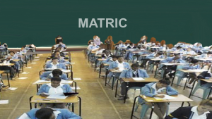 Learners writing matric exam