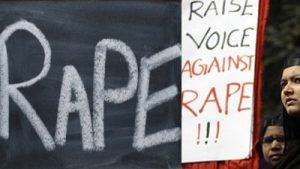Rape placards