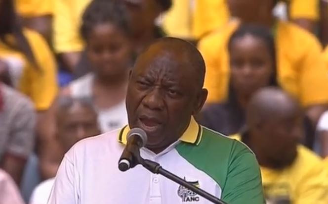 President Cyril Ramaphosa addressed poverty and unemployment during his speech at the launch the ANC 2019 Election Manifesto.