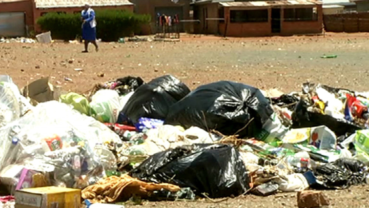 Rubbish dumped near the road