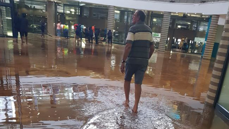 Shops have been affected by flooding at Savannah Mall in Polokwane.