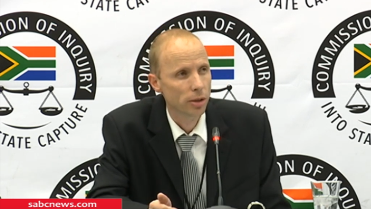 Leon Van Tonder  testified at the Commission of Inquiry into State Capture on Thursday.