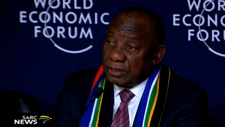 President Cyril Ramaphosa is in Davos for the World Economic Forum.