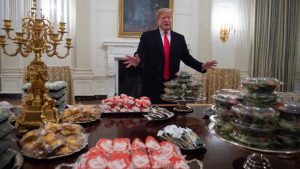 Trump with the fast foods