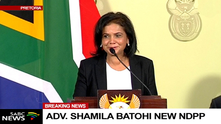 New NDPP boss Advocate Shamila Batohi