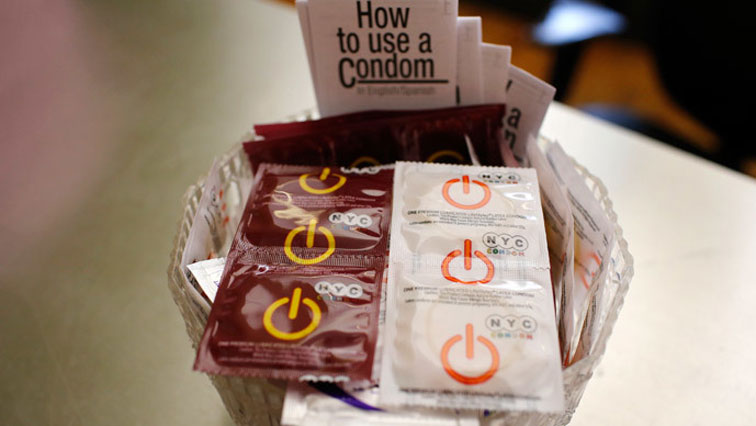 Box of condoms