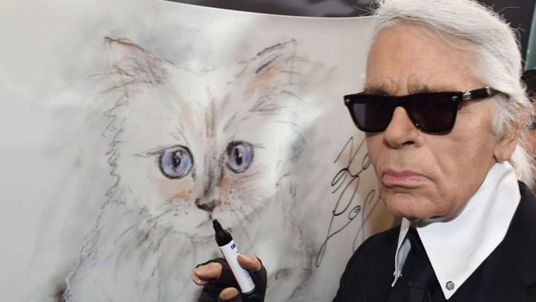 Karl Lagerfeld's and his cat Choupette