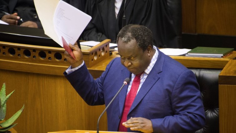 Minister of Finance Tito Mboweni delivers his 2019 Budget Speech in  Parliament.