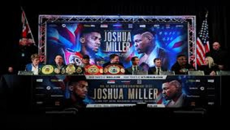 Poster of Anthony Joshua and Jarrell 'Big Baby' Miller.