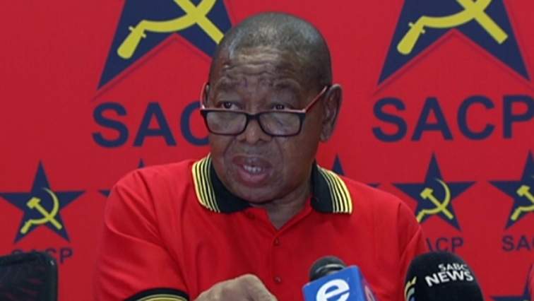 The South African Communist Party (SACP) leader Blade Nzimande.