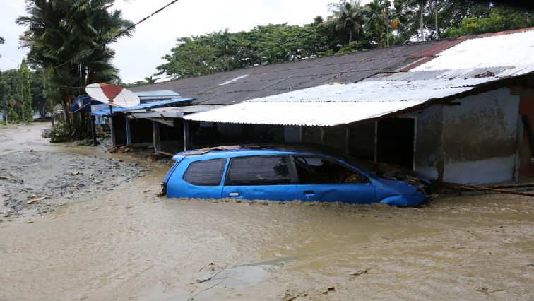 Indonesia flash floods.