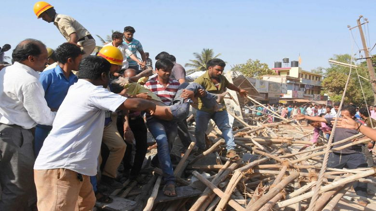 Rescue teams and ambulances were scrambling to Dharwad district where the five-floor under-construction building crumbled.