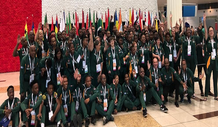South African Special Olympics team.
