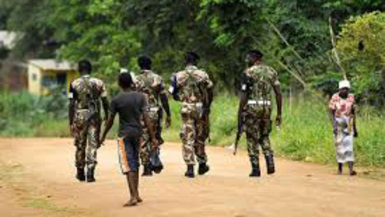Soldiers from the Mozambican army