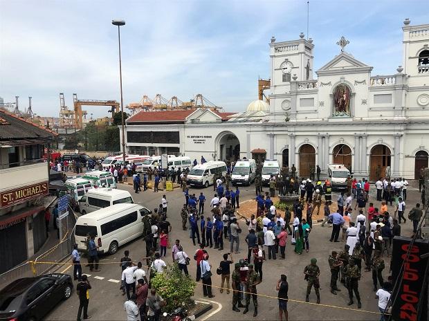 At least one of the victims was killed in Colombo's Cinnamon Grand Hotel, near the prime minister's official residence, where the blast ripped through a restaurant, a hotel.