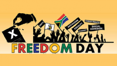 Freedom Day colourful poster
