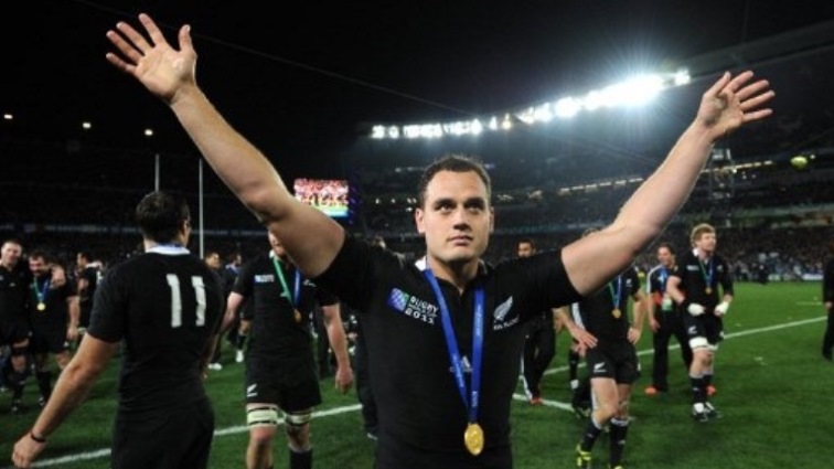 New Zealand All Blacks full-back Israel Dagg reacts after the 2011 Rugby World Cup final match New Zealand vs France.